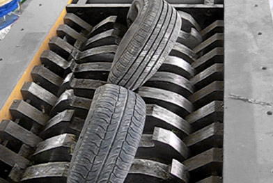 橡膠輪胎撕碎項目處理案例