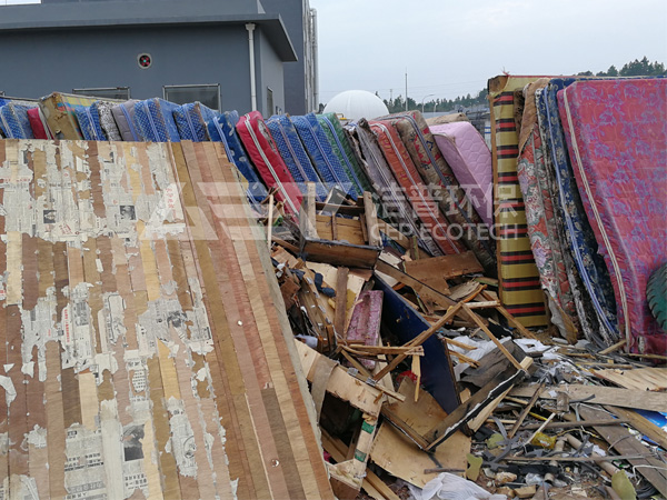 大件垃圾破碎工藝流程,大件家具破碎設(shè)備廠家