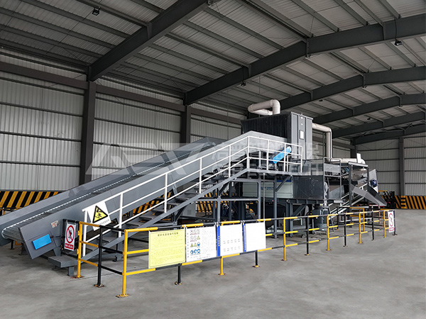 大件垃圾破碎機系統(tǒng)設備組成,大件垃圾處理流程圖介紹