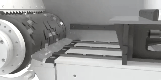 單軸撕碎機(jī)工作原理