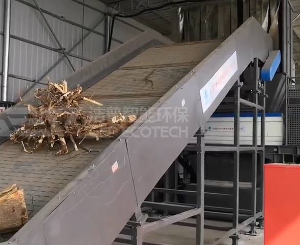 園林綠化垃圾破碎處理生產(chǎn)線(xiàn)項(xiàng)目現(xiàn)場(chǎng)視頻